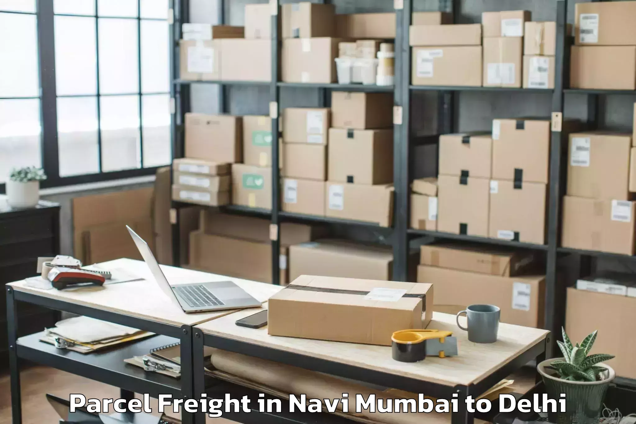 Reliable Navi Mumbai to V3s East Centre Mall Parcel Freight